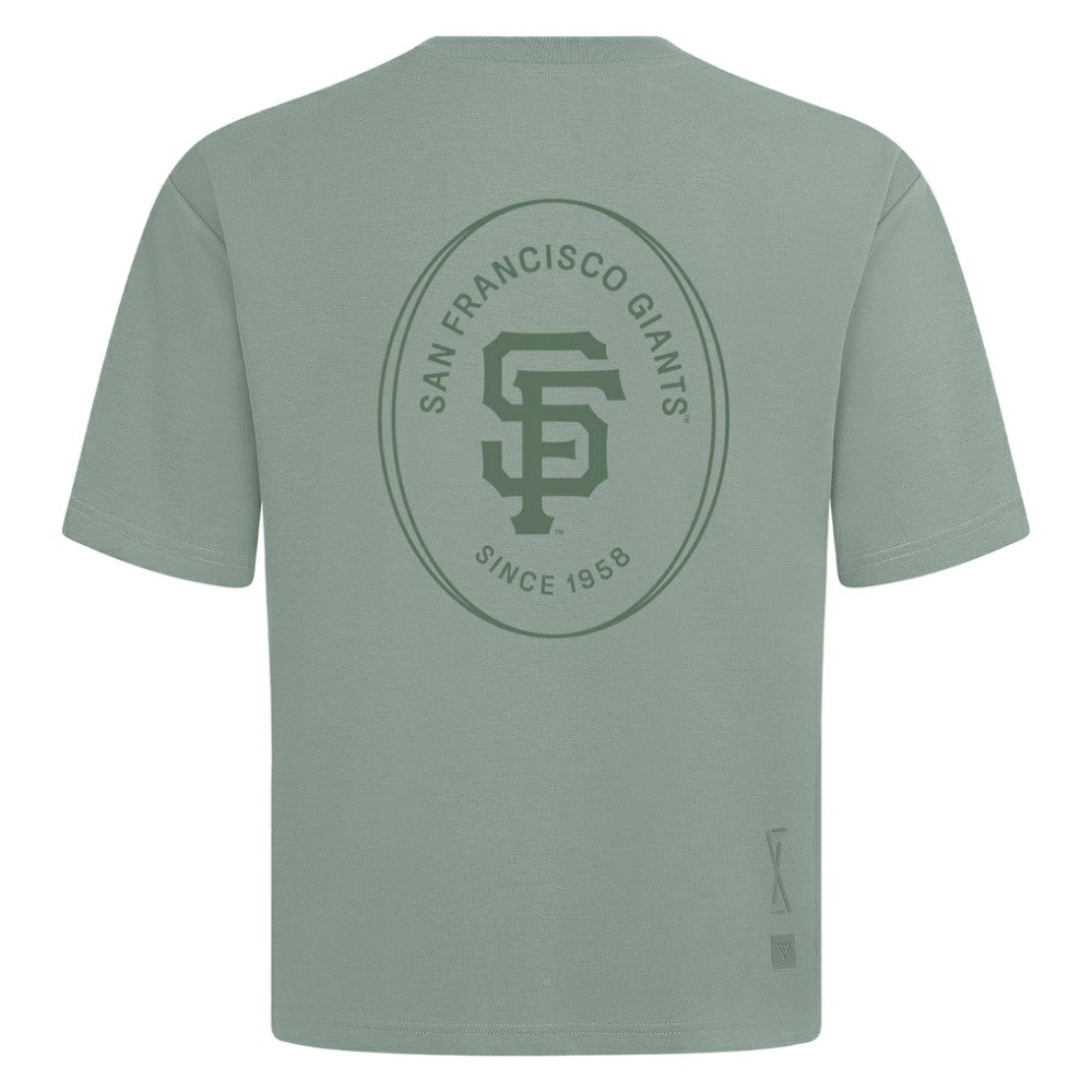 San Francisco Giants Levelwear Register Oversized Luxe Signature Knit T-Shirt - Green