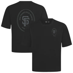 San Francisco Giants Levelwear Register Oversized Luxe Signature Knit T-Shirt - Black