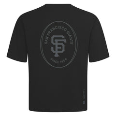 San Francisco Giants Levelwear Register Oversized Luxe Signature Knit T-Shirt - Black