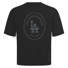 Los Angeles Dodgers Levelwear Register Oversized Luxe Signature Knit T-Shirt - Black