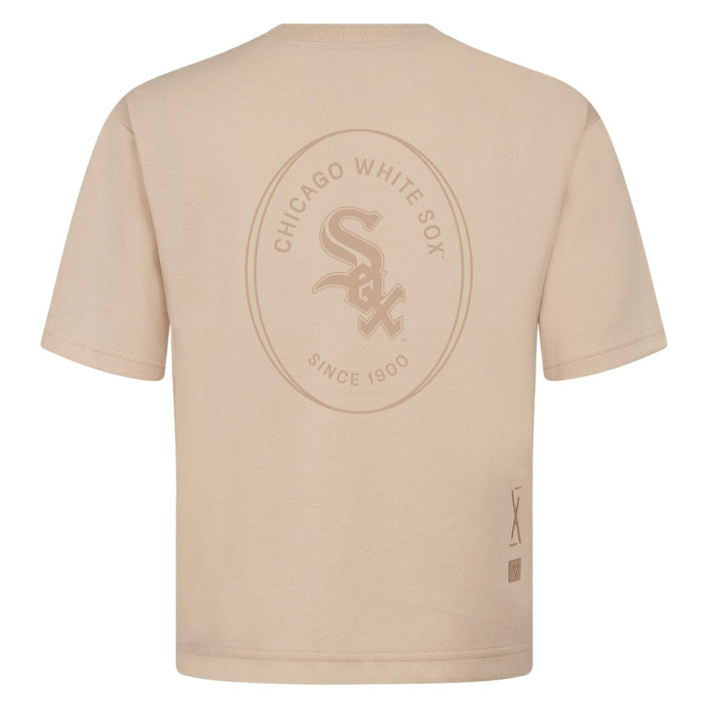 Chicago White Sox Levelwear Register Oversized Luxe Signature Knit T-Shirt - Khaki