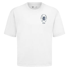 Detroit Tigers Levelwear Register Oversized Luxe Signature Knit T-Shirt - White