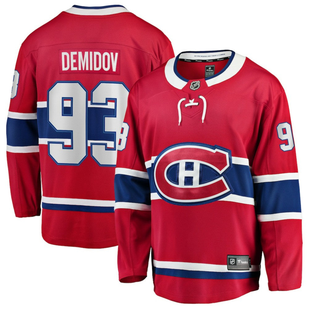 Ivan Demidov Montreal Canadiens Fanatics Home Breakaway Jersey Red