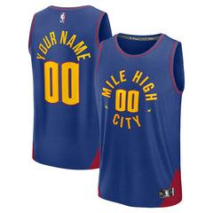 Denver Nuggets Youth Fast Break Custom Replica Jersey sale - Blue sale - Statement Edition | Fanatics discount