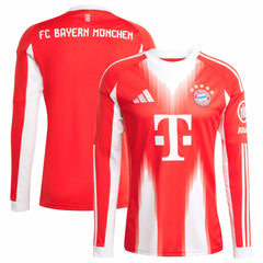 Bayern Munich 2025/26 Home Replica Long Sleeve Jersey - Red | Adidas discount