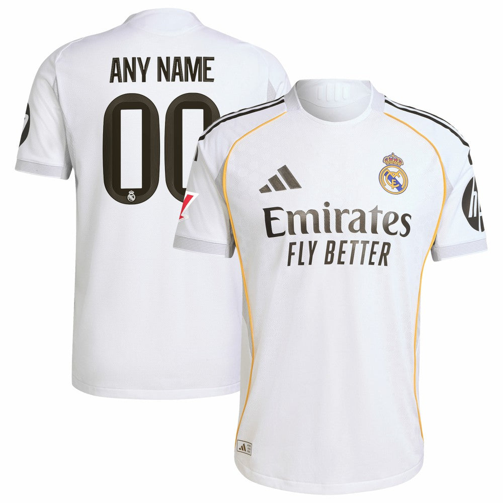 Real Madrid 2025/26 Home Custom Jersey - White | Adidas for sale