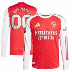 Arsenal 2025/26 Home Long Sleeve Custom Jersey - Red | Adidas outlet