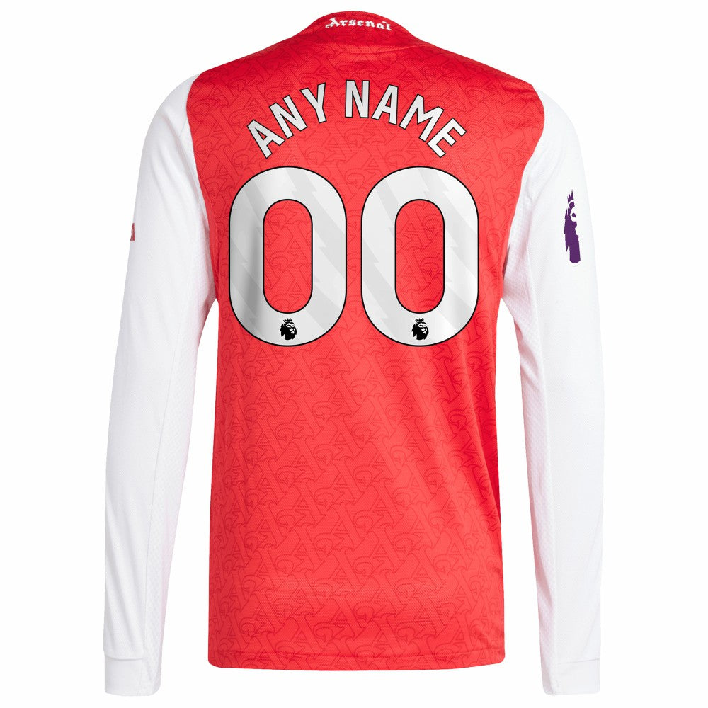 Arsenal 2025/26 Home Long Sleeve Custom Jersey - Red | Adidas outlet