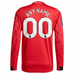 Manchester United Home 2025/26 Custom Long Sleeve Jersey - Red | Adidas online