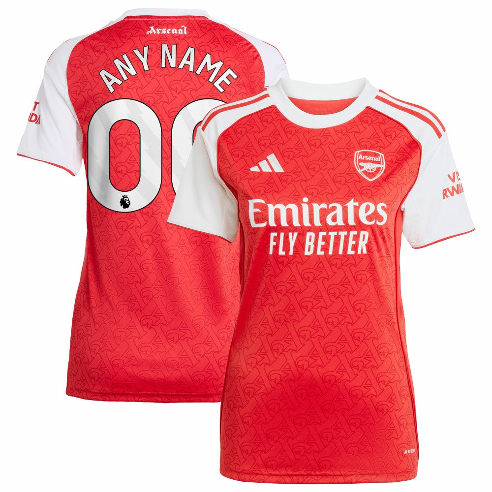 Arsenal Women's 2025/26 Home Replica Custom Jersey - Red | Adidas cheap