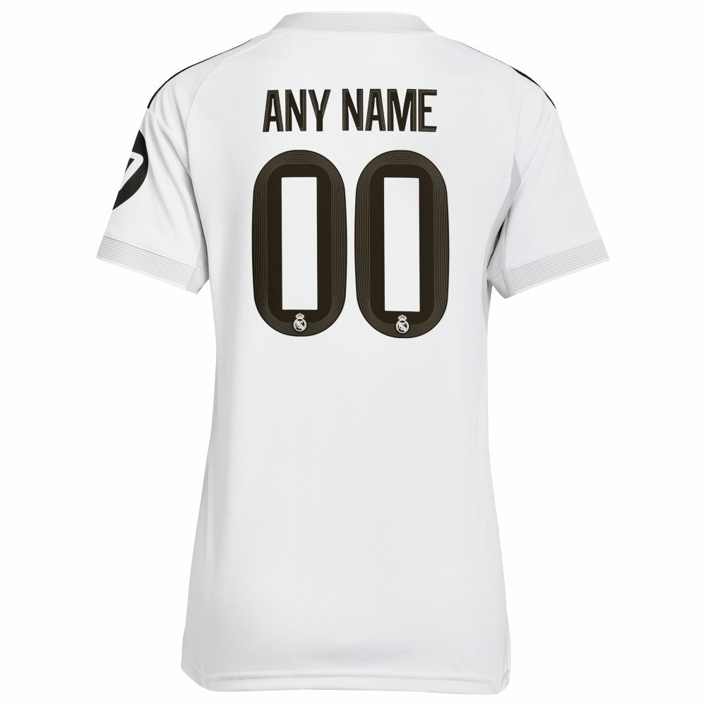 Real Madrid Women's 2025/26 Home Replica Custom Jersey - White | Adidas sale