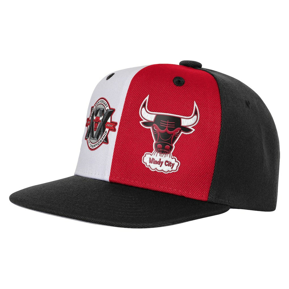 Chicago Bulls Youth 20th Anniversary Duo Front Snapback Hat - Black | Mitchell & Ness discount