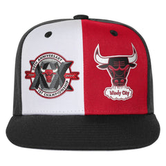 Chicago Bulls Youth 20th Anniversary Duo Front Snapback Hat - Black | Mitchell & Ness discount