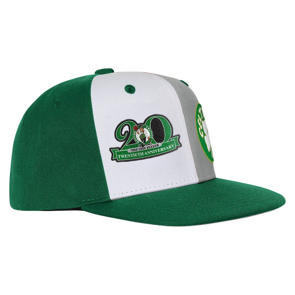 Boston Celtics Youth Anniversary Duo Front Snapback Hat - Kelly Green | Mitchell & Ness outlet