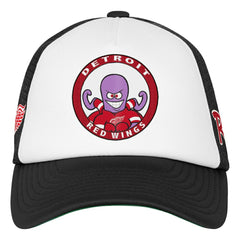 Detroit Red Wings Mitchell & Ness Youth Mascot Adjustable Trucker Hat White