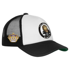 Los Angeles Kings Mitchell & Ness Youth Mascot Adjustable Trucker Hat White