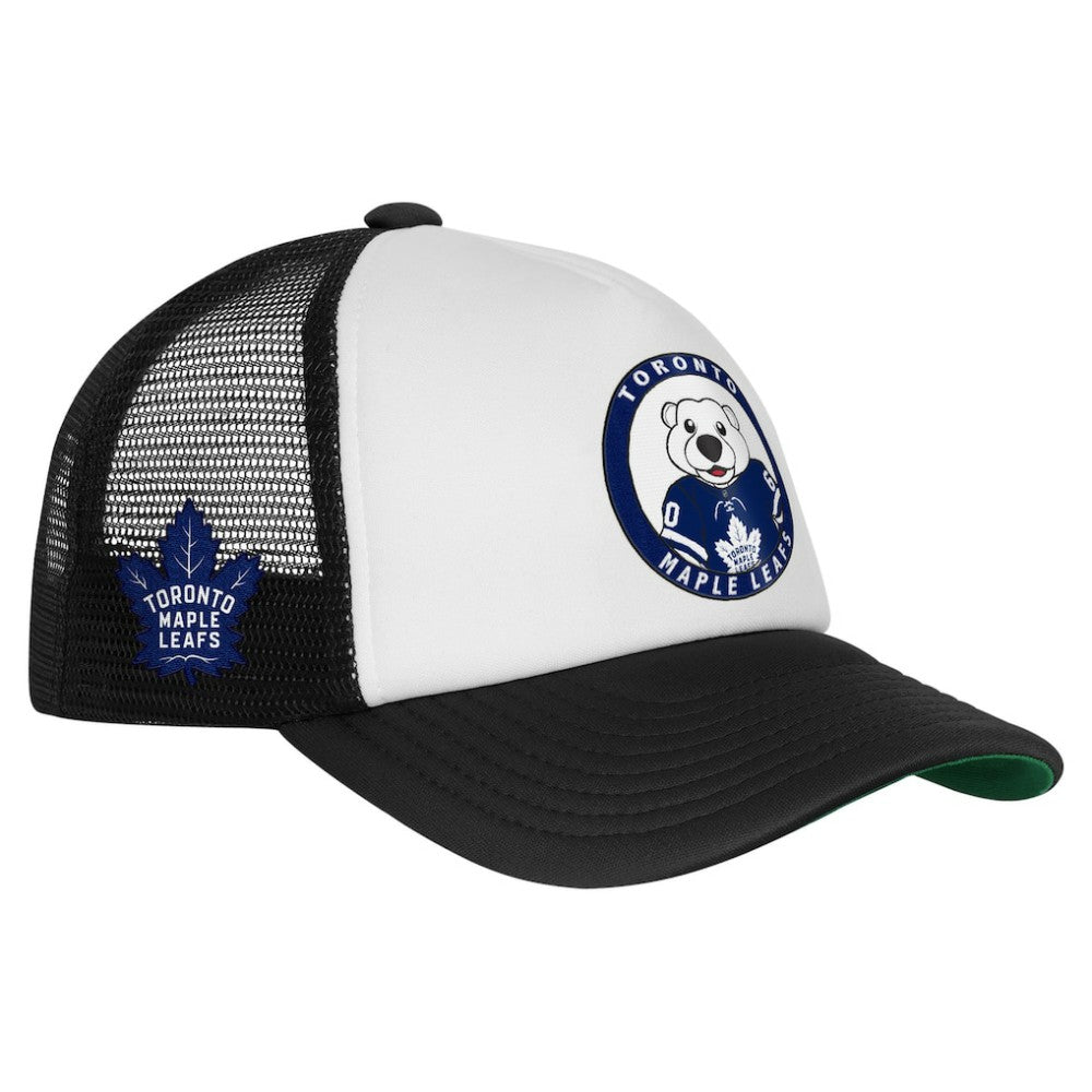 Toronto Maple Leafs Mitchell & Ness Youth Mascot Adjustable Trucker Hat White