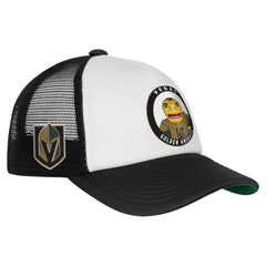 Vegas Golden Knights Mitchell & Ness Youth Mascot Adjustable Trucker Hat White