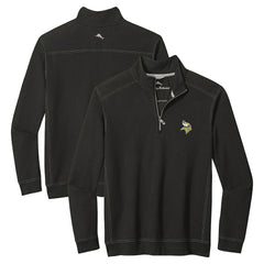 Minnesota Vikings Big & Tall Montego Bay Half-Zip Pullover - Black sale