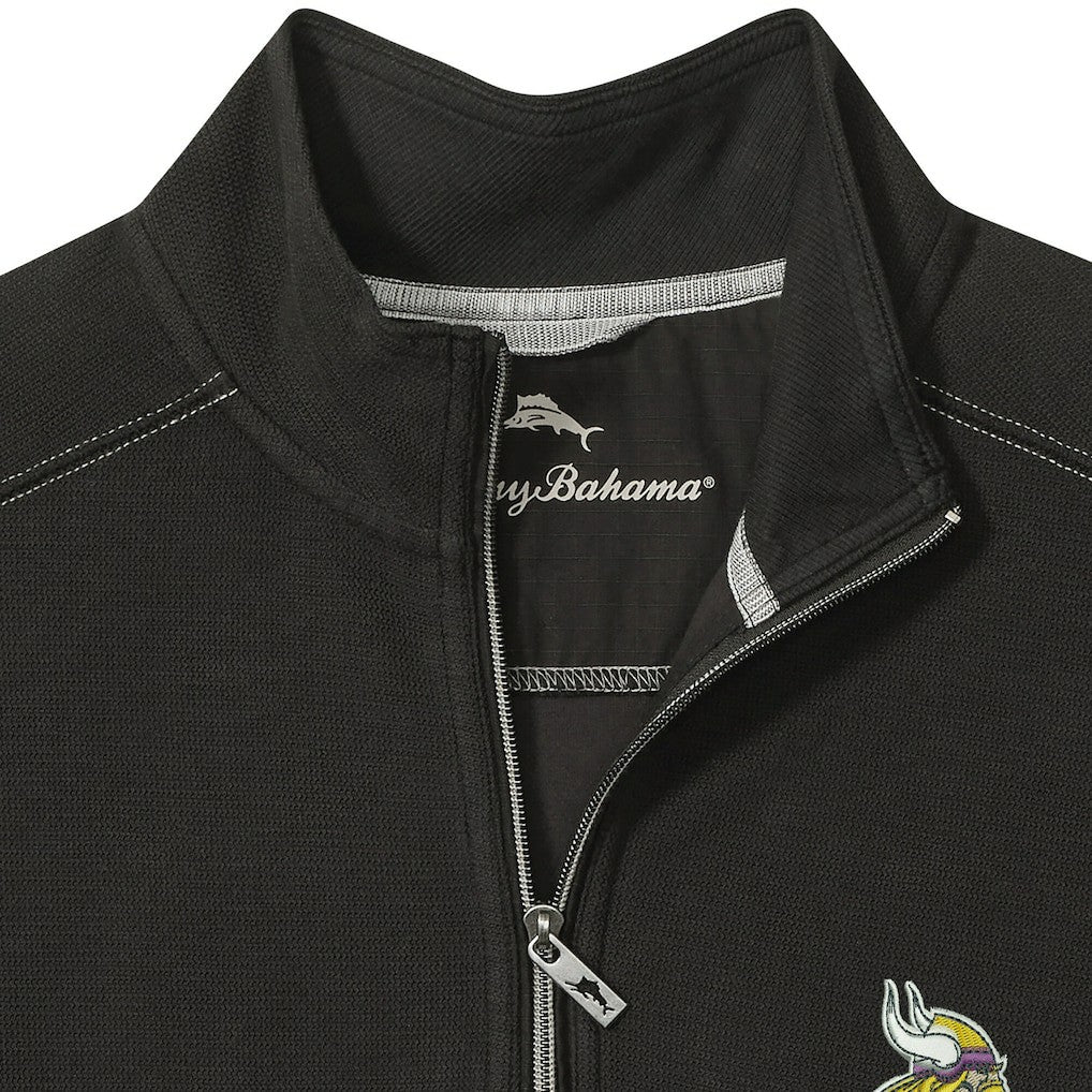 Minnesota Vikings Big & Tall Montego Bay Half-Zip Pullover - Black sale