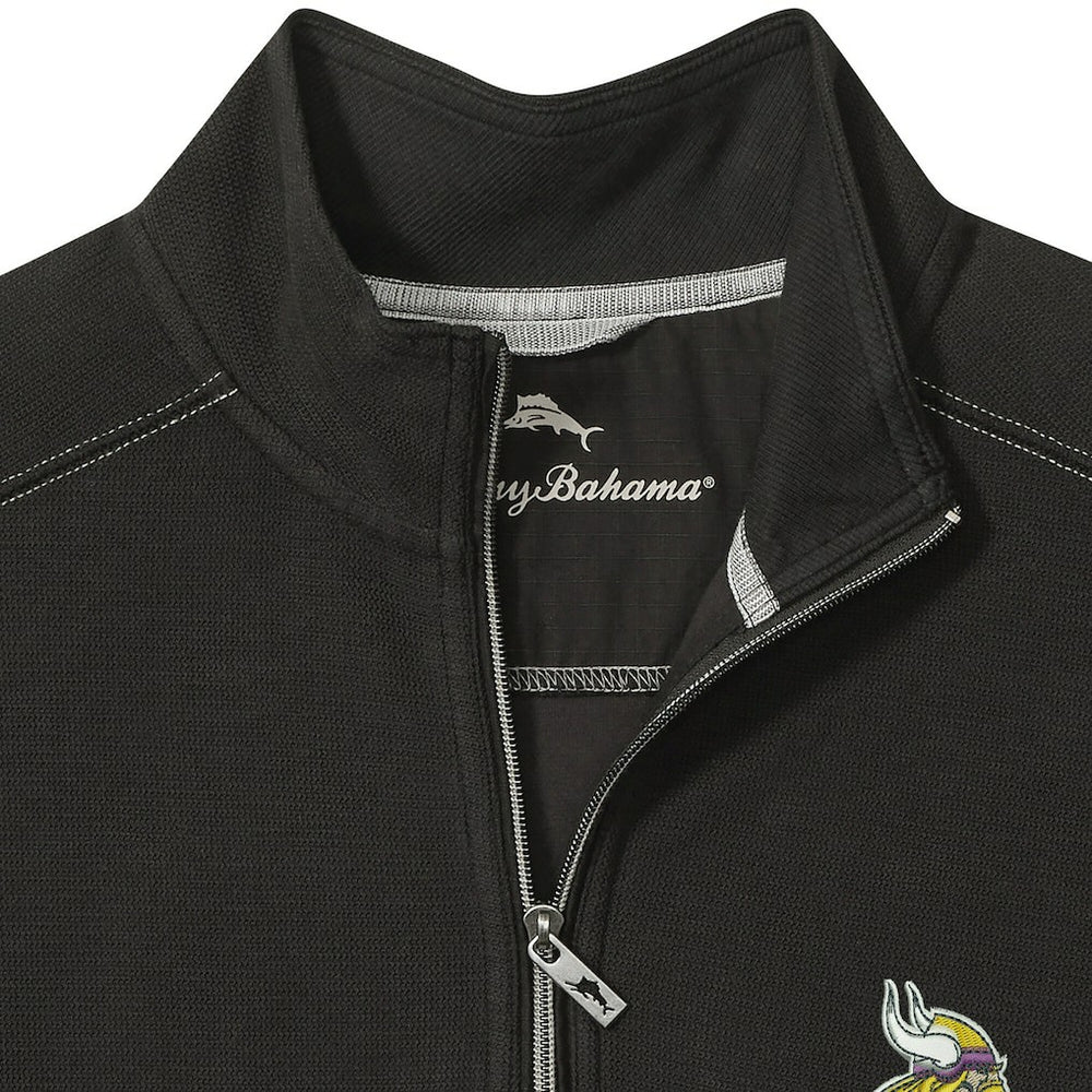 Minnesota Vikings Big & Tall Montego Bay Half-Zip Pullover - Black sale