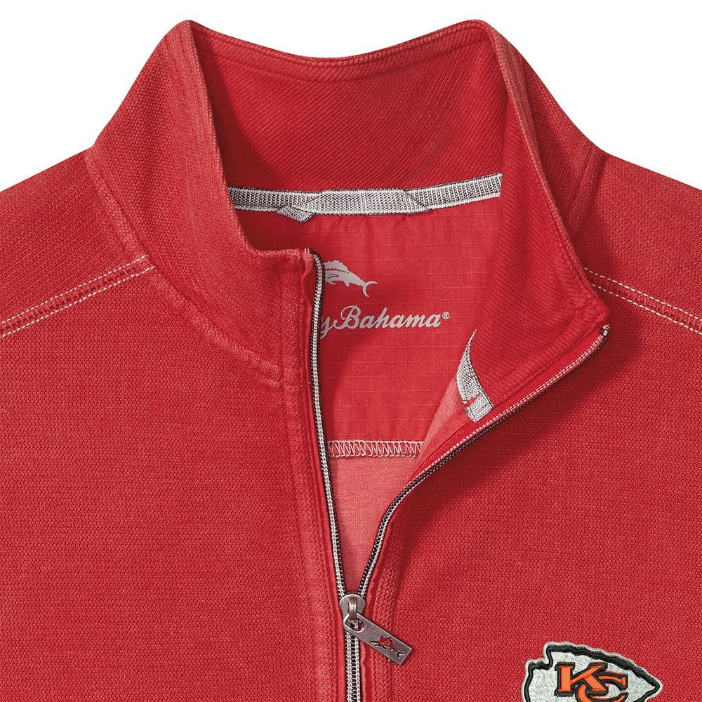 Kansas City Chiefs Big & Tall Montego Bay Half-Zip Pullover - Red sale