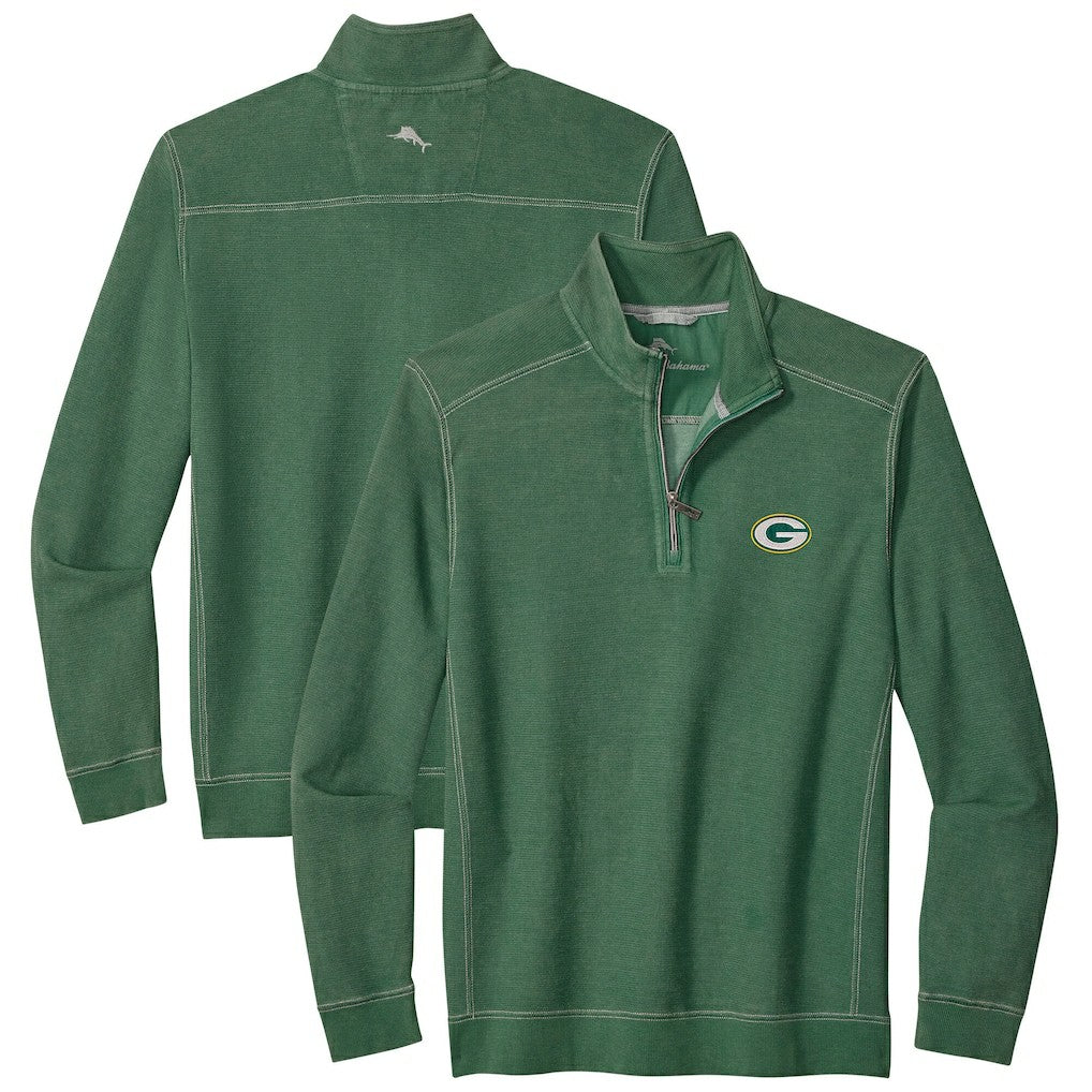 Green Bay Packers Big & Tall Montego Bay Half-Zip Pullover - Green on sale