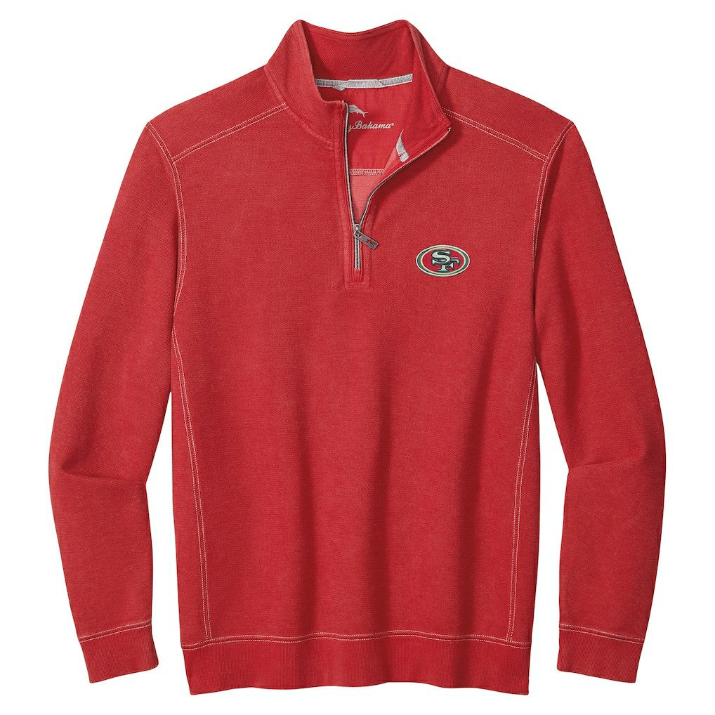 San Francisco 49ers Big & Tall Montego Bay Half-Zip Pullover - Scarlet online
