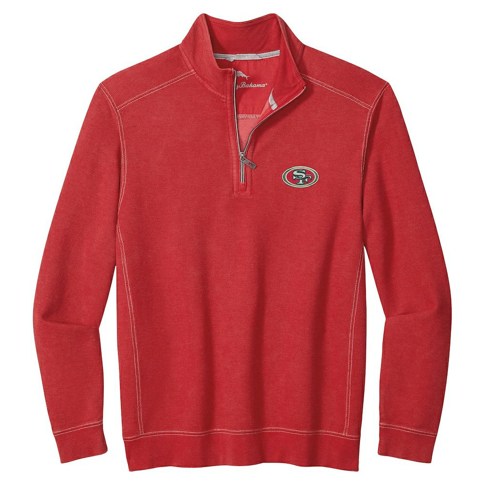 San Francisco 49ers Big & Tall Montego Bay Half-Zip Pullover - Scarlet online