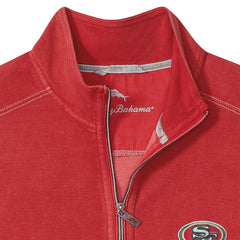 San Francisco 49ers Big & Tall Montego Bay Half-Zip Pullover - Scarlet online