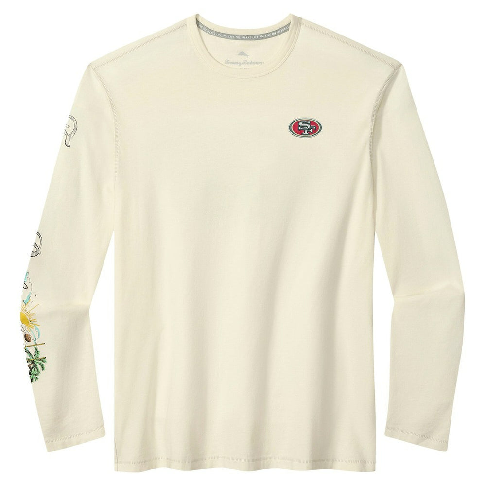 San Francisco 49ers Oasis Endzone Lux Long Sleeve T-Shirt - Cream discount