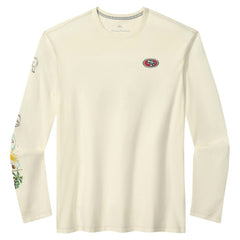 San Francisco 49ers Oasis Endzone Lux Long Sleeve T-Shirt - Cream discount