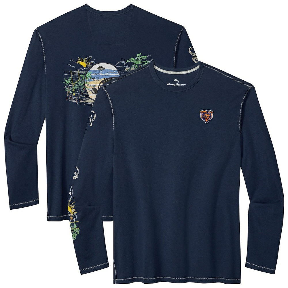 Chicago Bears Oasis Endzone Lux Long Sleeve T-Shirt - Navy sale