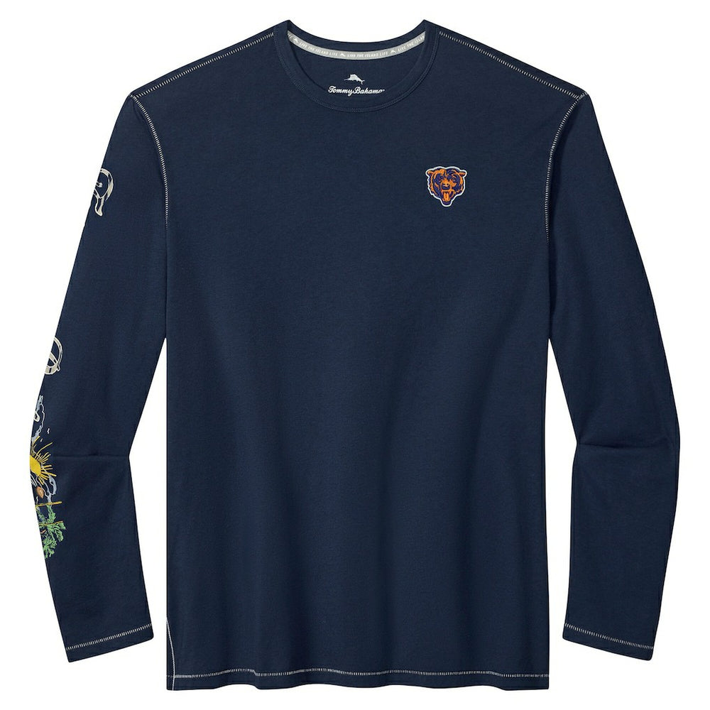 Chicago Bears Oasis Endzone Lux Long Sleeve T-Shirt - Navy sale