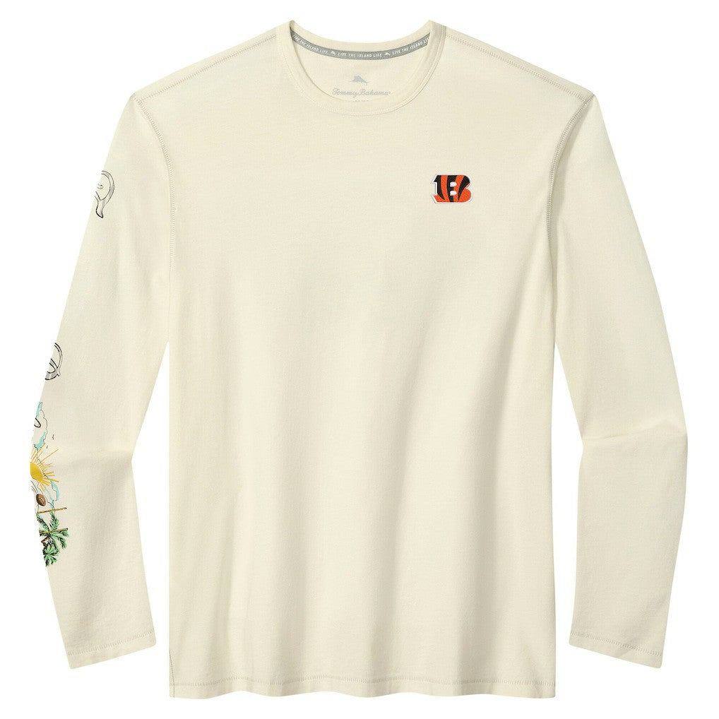 Cincinnati Bengals Oasis Endzone Lux Long Sleeve T-Shirt - Cream cheap