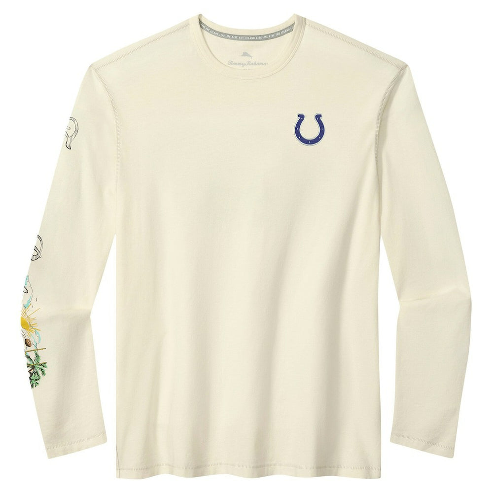 Indianapolis Colts Oasis Endzone Lux Long Sleeve T-Shirt - Cream sale