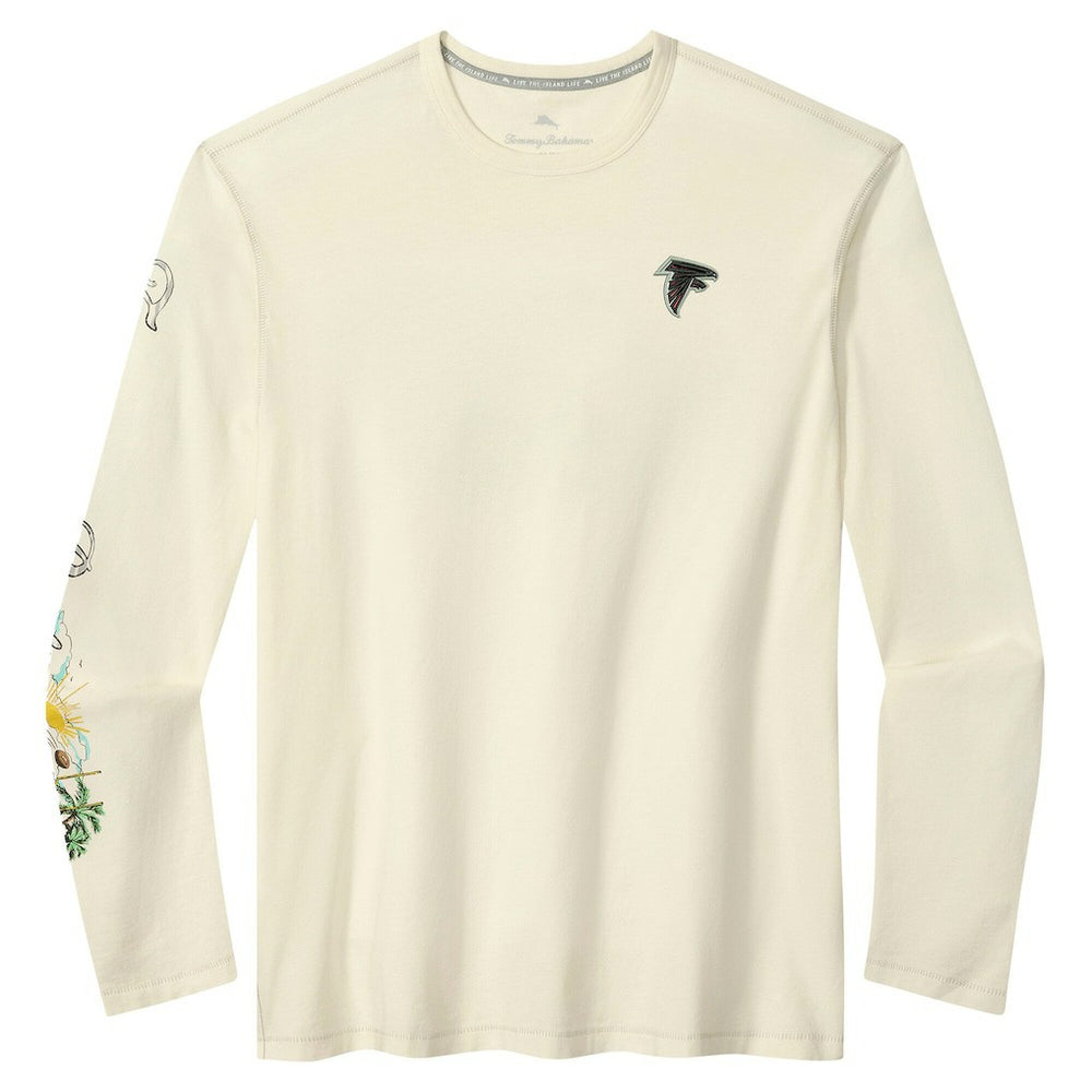 Atlanta Falcons Oasis Endzone Lux Long Sleeve T-Shirt - Cream outlet