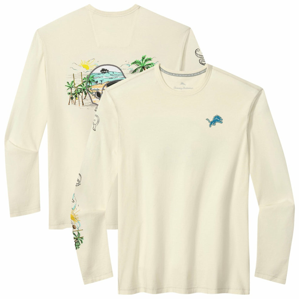 Detroit Lions Oasis Endzone Lux Long Sleeve T-Shirt - Cream online
