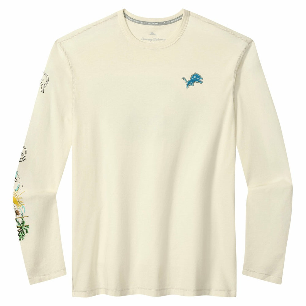 Detroit Lions Oasis Endzone Lux Long Sleeve T-Shirt - Cream online