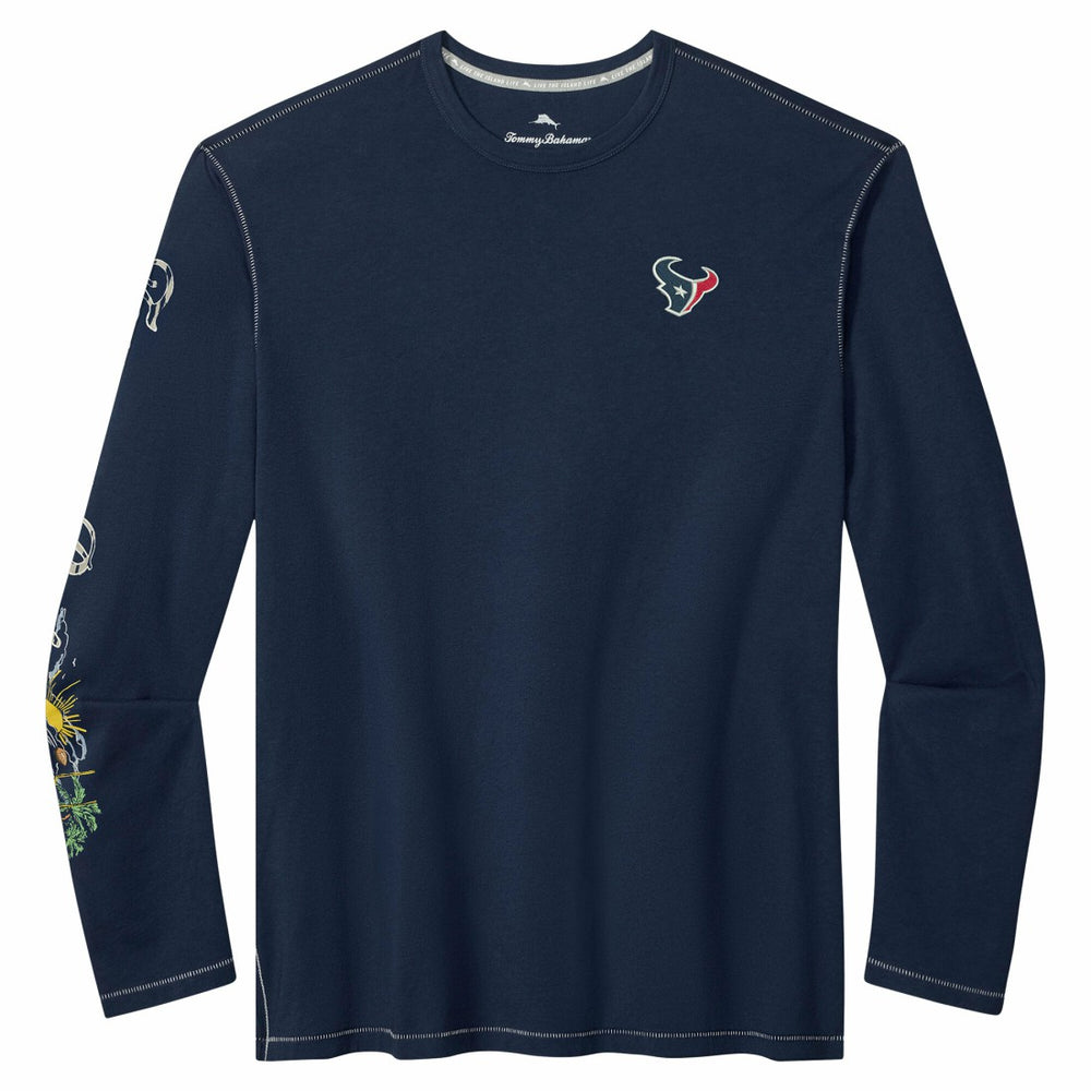 Houston Texans Oasis Endzone Lux Long Sleeve T-Shirt - Navy discount