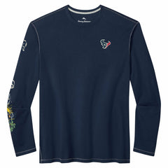 Houston Texans Oasis Endzone Lux Long Sleeve T-Shirt - Navy discount