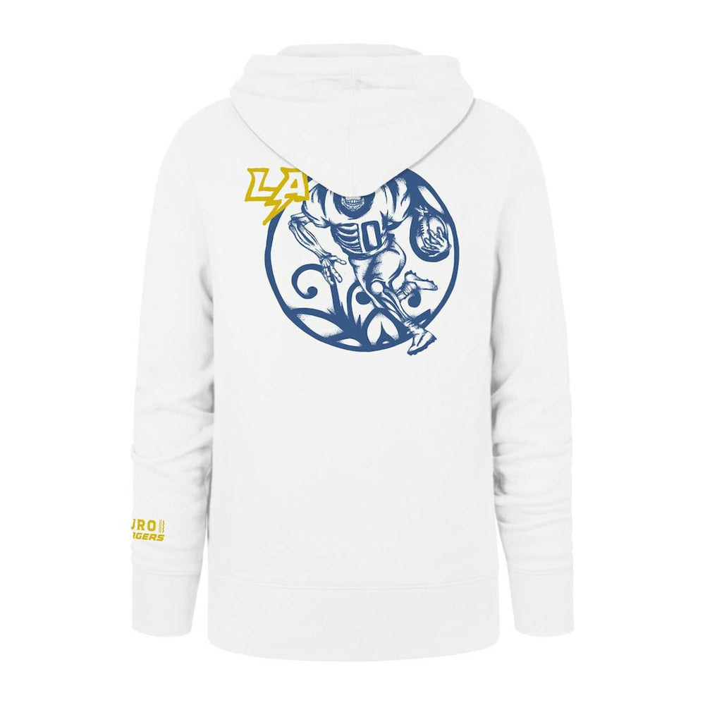 Los Angeles Chargers '47 La Familia Headline Pullover Hoodie - White on sale