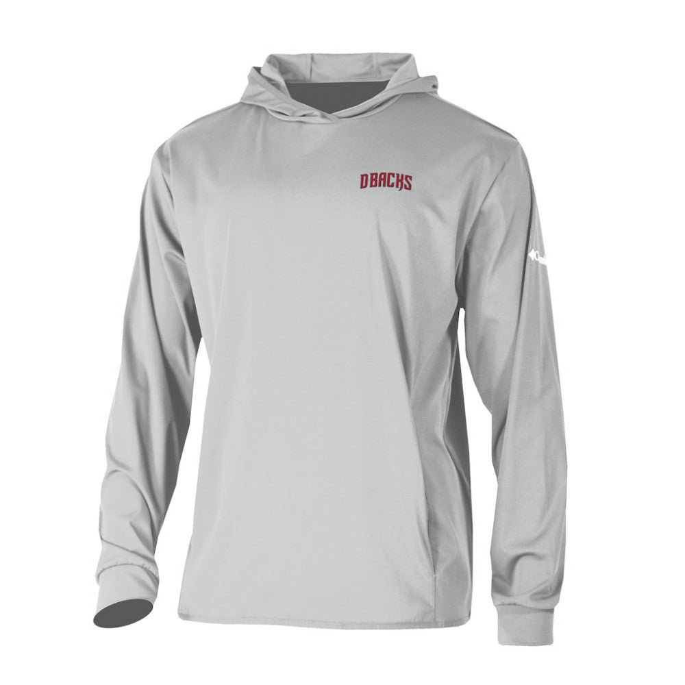 Arizona Diamondbacks Long Drive Pullover Hoodie - Gray | Columbia