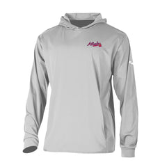 Atlanta Braves Long Drive Pullover Hoodie - Gray | Columbia