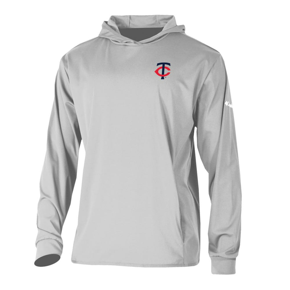 Minnesota Twins Long Drive Pullover Hoodie - Gray | Columbia