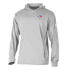 Toronto Blue Jays Long Drive Pullover Hoodie - Gray | Columbia