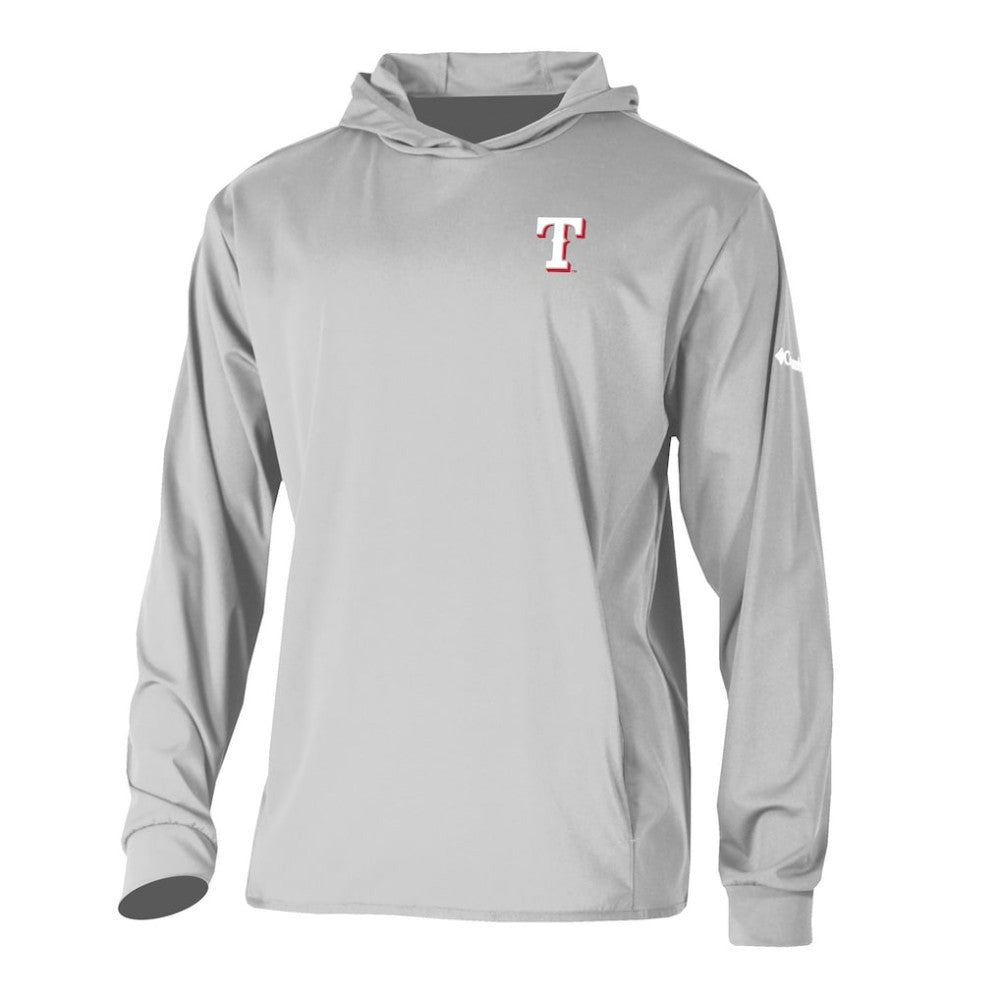 Texas Rangers Long Drive Pullover Hoodie - Gray | Columbia