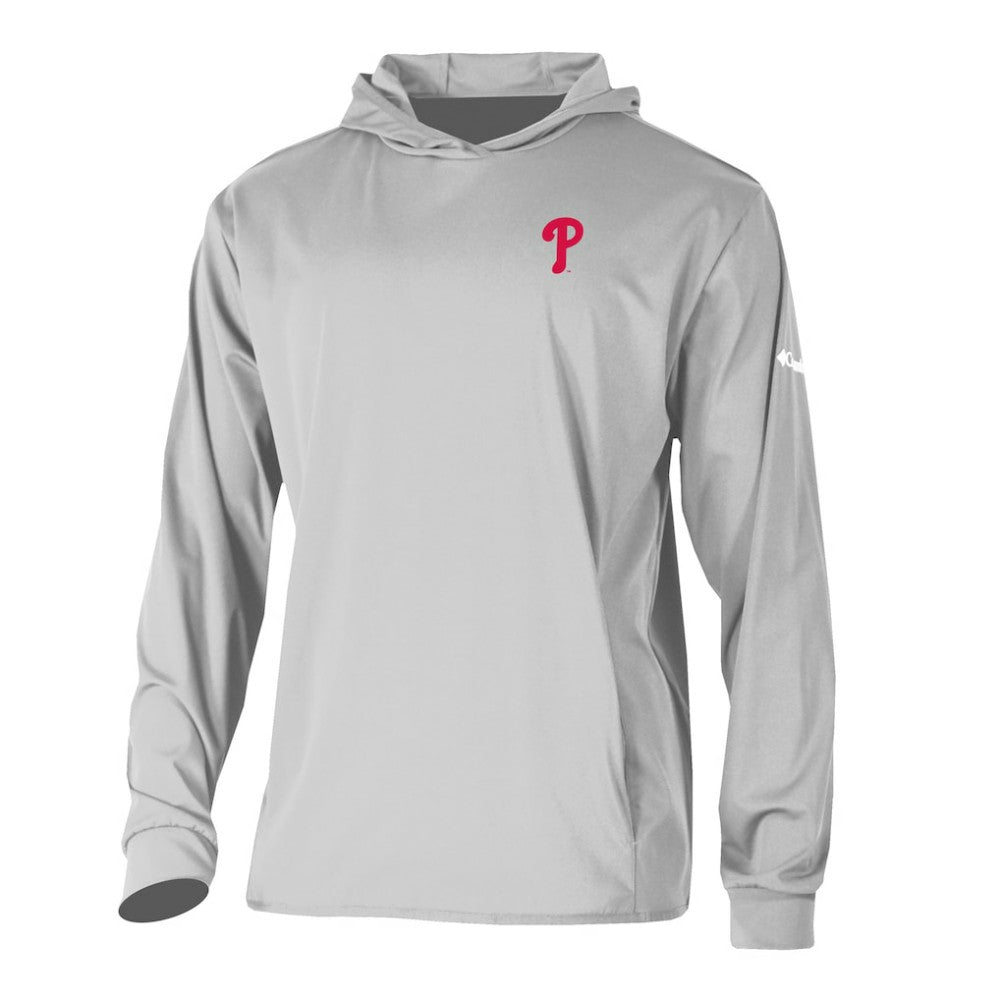 Philadelphia Phillies Long Drive Pullover Hoodie - Gray | Columbia