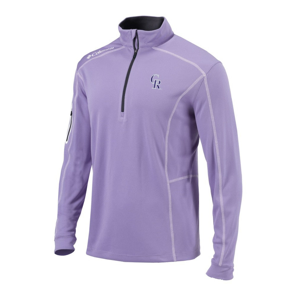 Colorado Rockies Omni-Wick Shotgun Quarter-Zip Pullover - Purple | Columbia