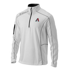 Arizona Diamondbacks Omni-Wick Shotgun Quarter-Zip Pullover - White | Columbia